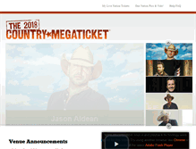 Tablet Screenshot of megaticket.com